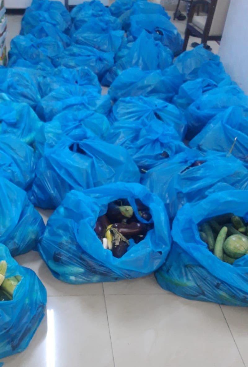 حصص خضار طازجه للأسر المتعففه